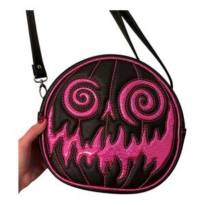 NWOT Double K Originals spooky pumpkin handbag